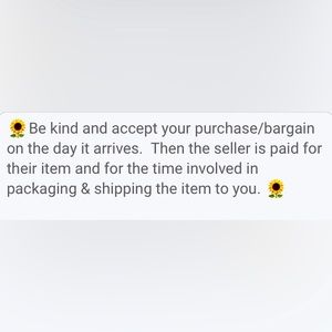 Please accept your order on the day received…if possible.